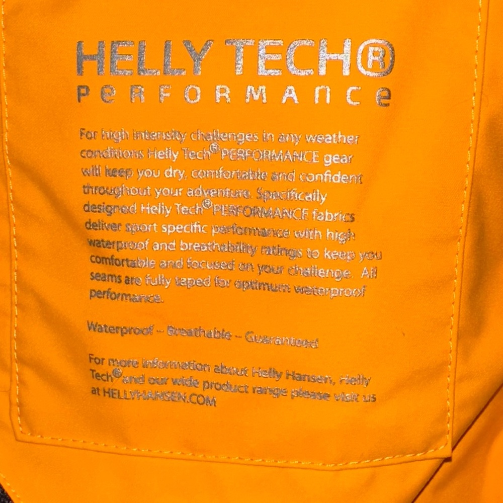 Helly Hansen seabourn men’s Size XL Orange , polar shield Performance Jacket - Picture 3 of 15